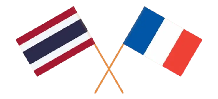 French-Thai flag